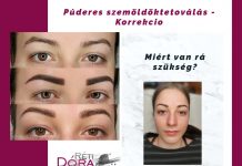 Púderes szemöldöktetoválás – Korrekció púderes szemöldöktetoválás